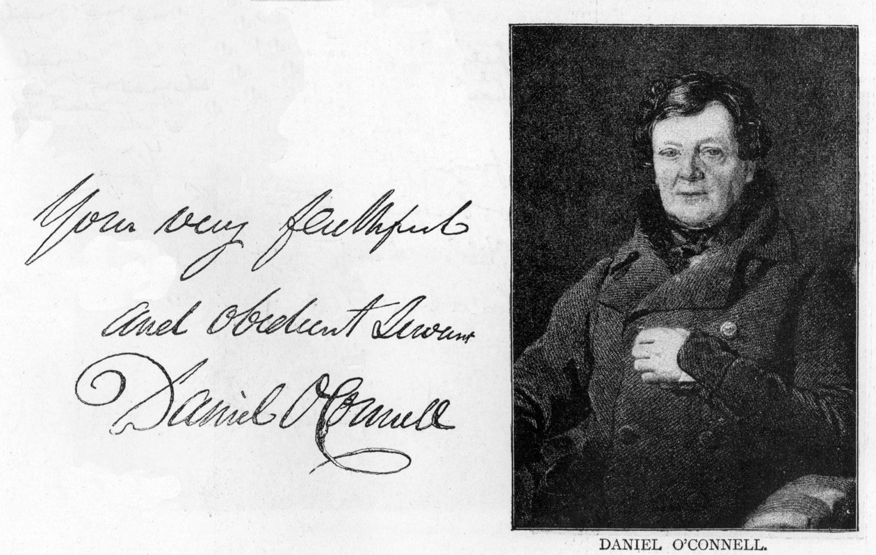 Handschrift en handtekening van Daniel O