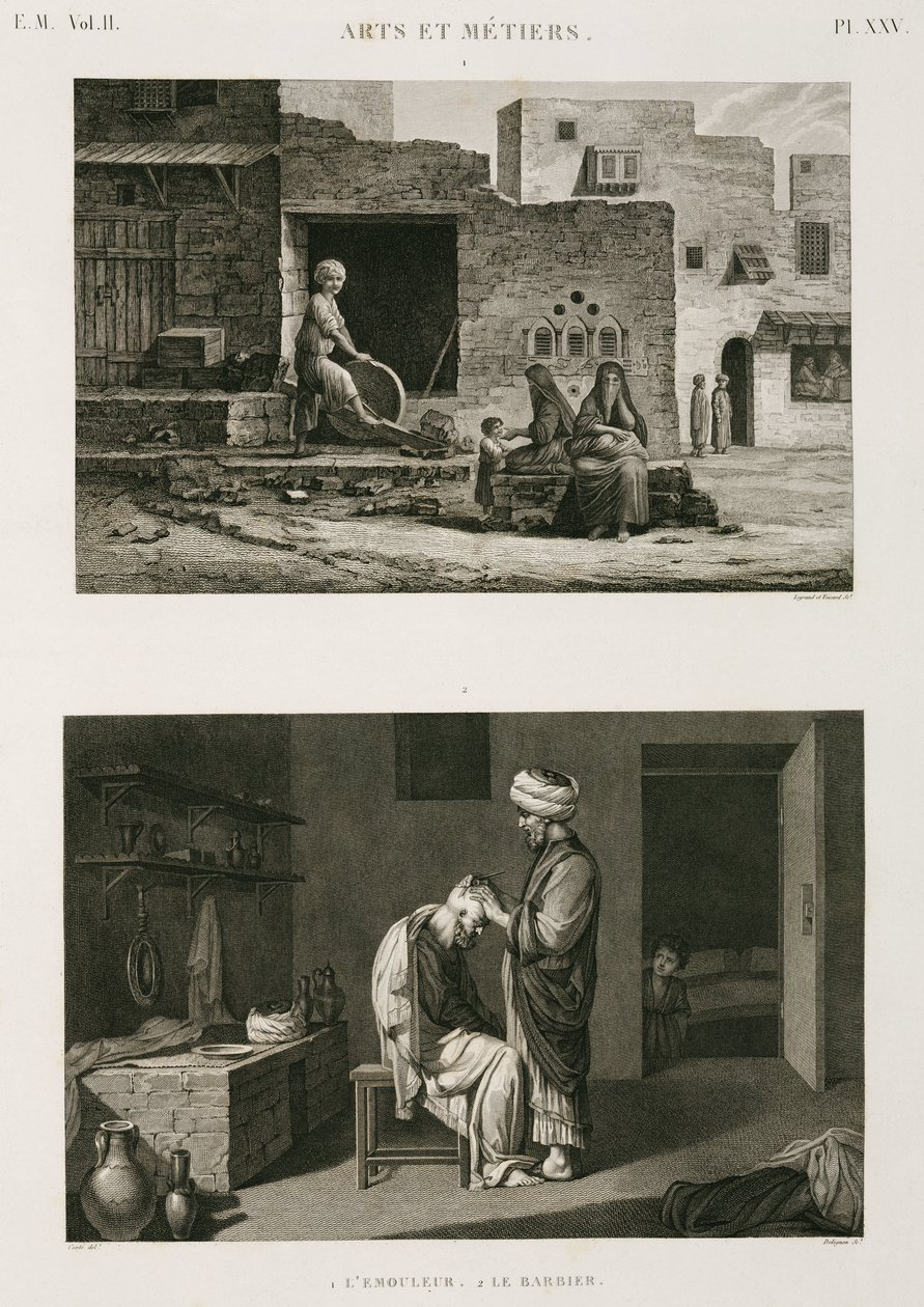IJzerwaren & Gereedschappen, Messenslijper en kapper, Egypte, ca. 1798 door Unbekannt
