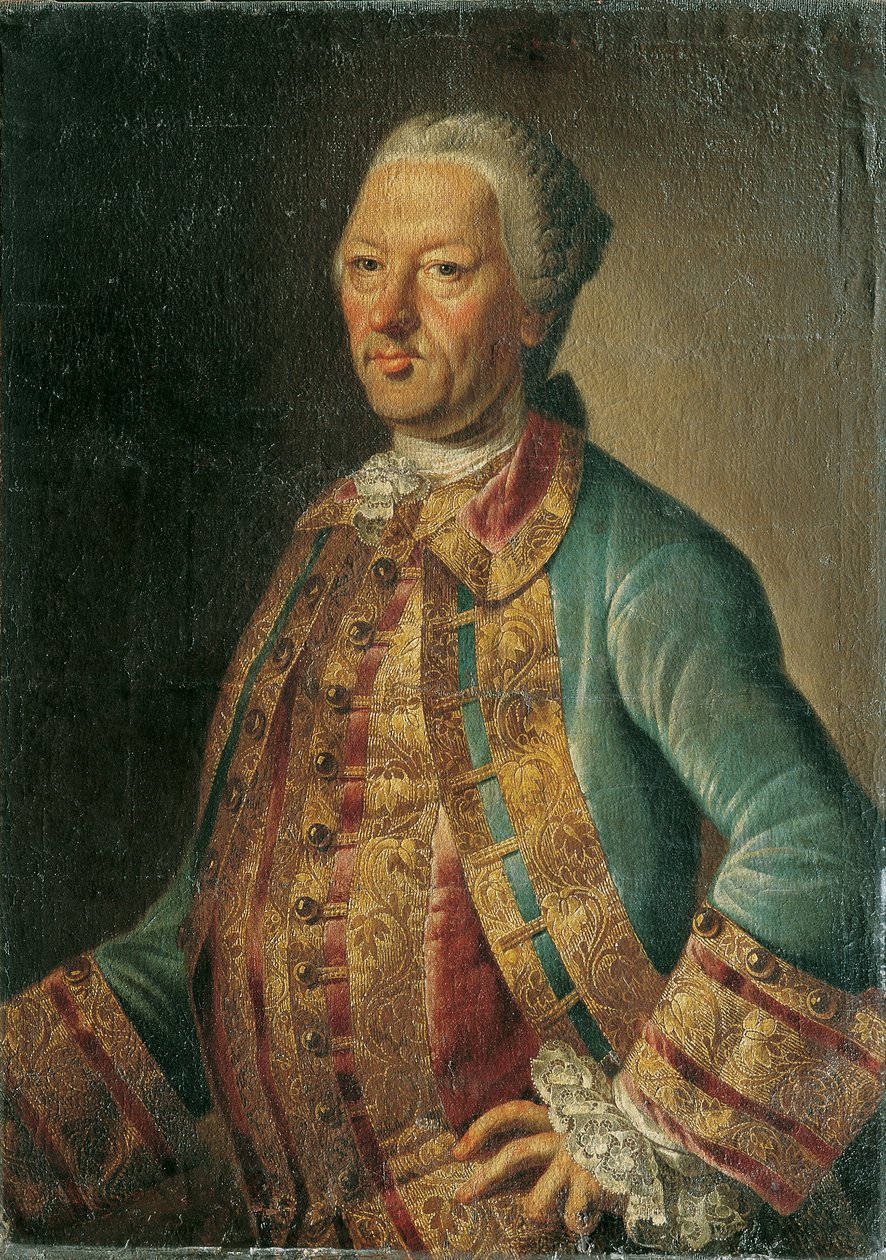Portret van een heer door Unbekannter Künstler