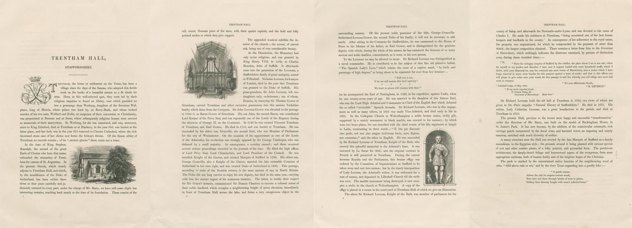 Historisch Verslag van Trentham Hall door Unbekannt