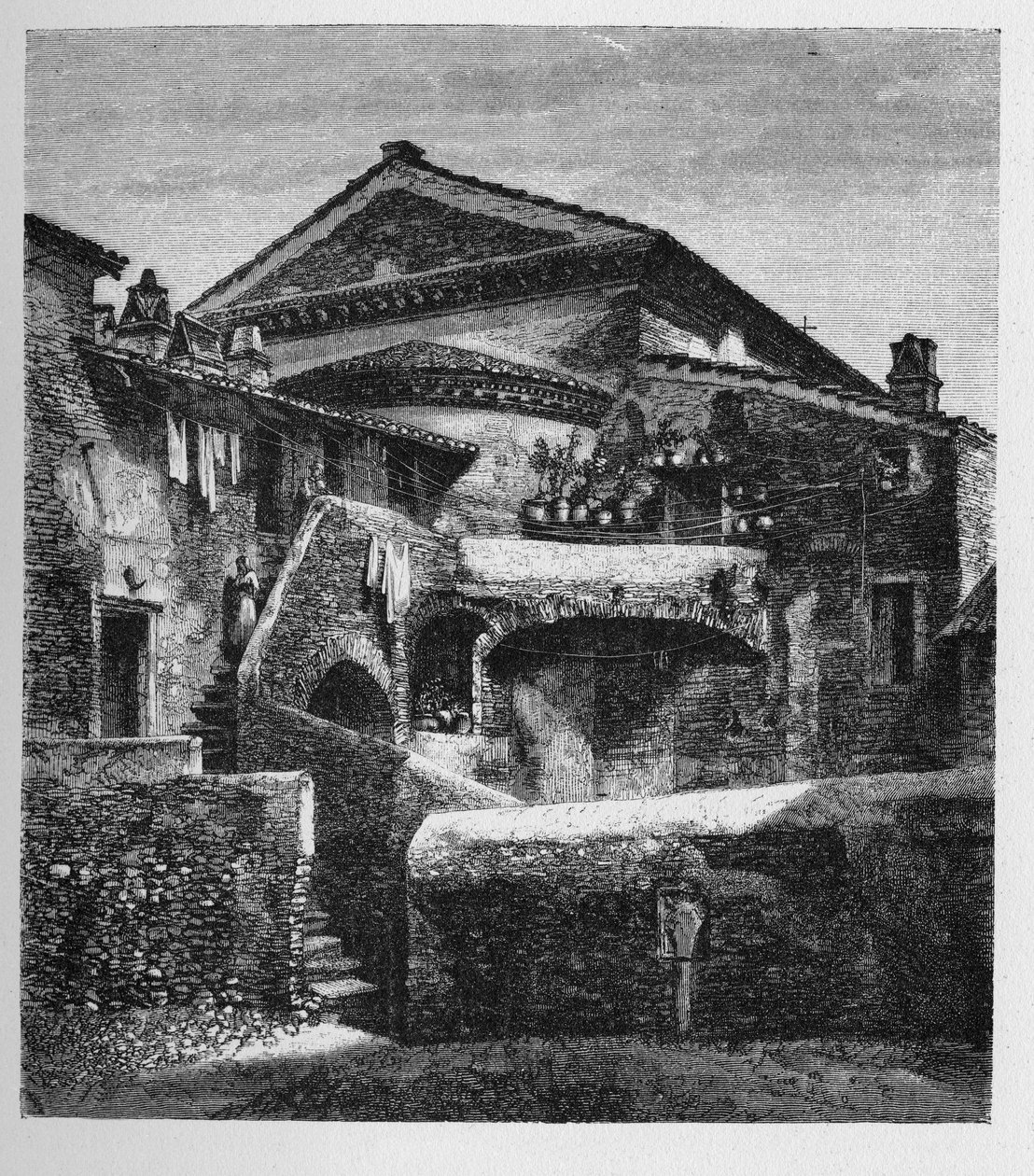 Geschiedenis van het Oude Rome. Rome gravures van 1872 door Unbekannt