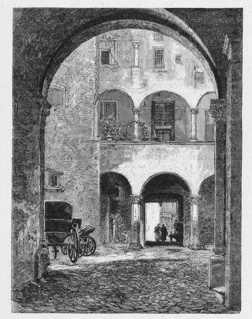 Geschiedenis van het oude Rome. Rome gravures van 1872 door Unbekannt