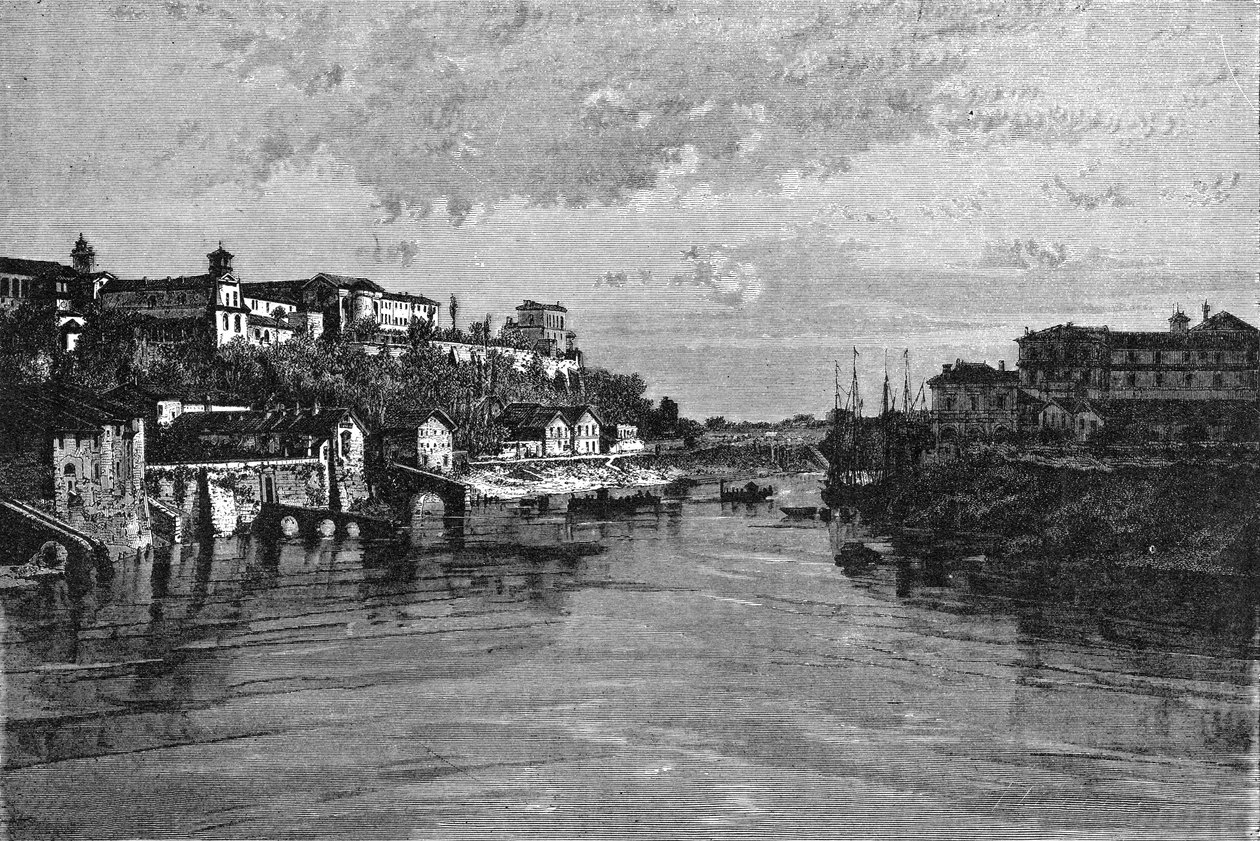 Geschiedenis van Rome. De oever van de Tiber en het verbond van Sint Sabina door Unbekannt