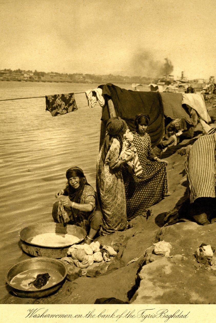 Irak - Wasvrouwen aan de oevers van de Tigris door Unbekannter Künstler