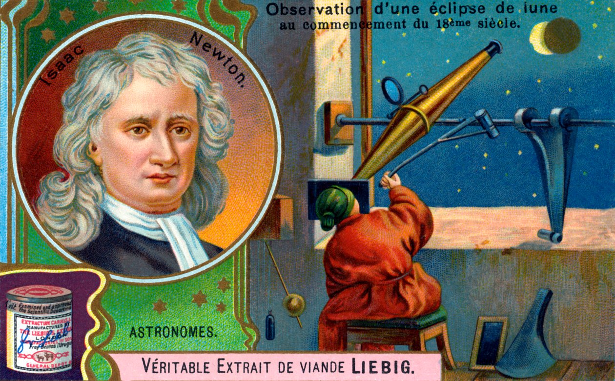 Isaac Newton door Unbekannter Künstler