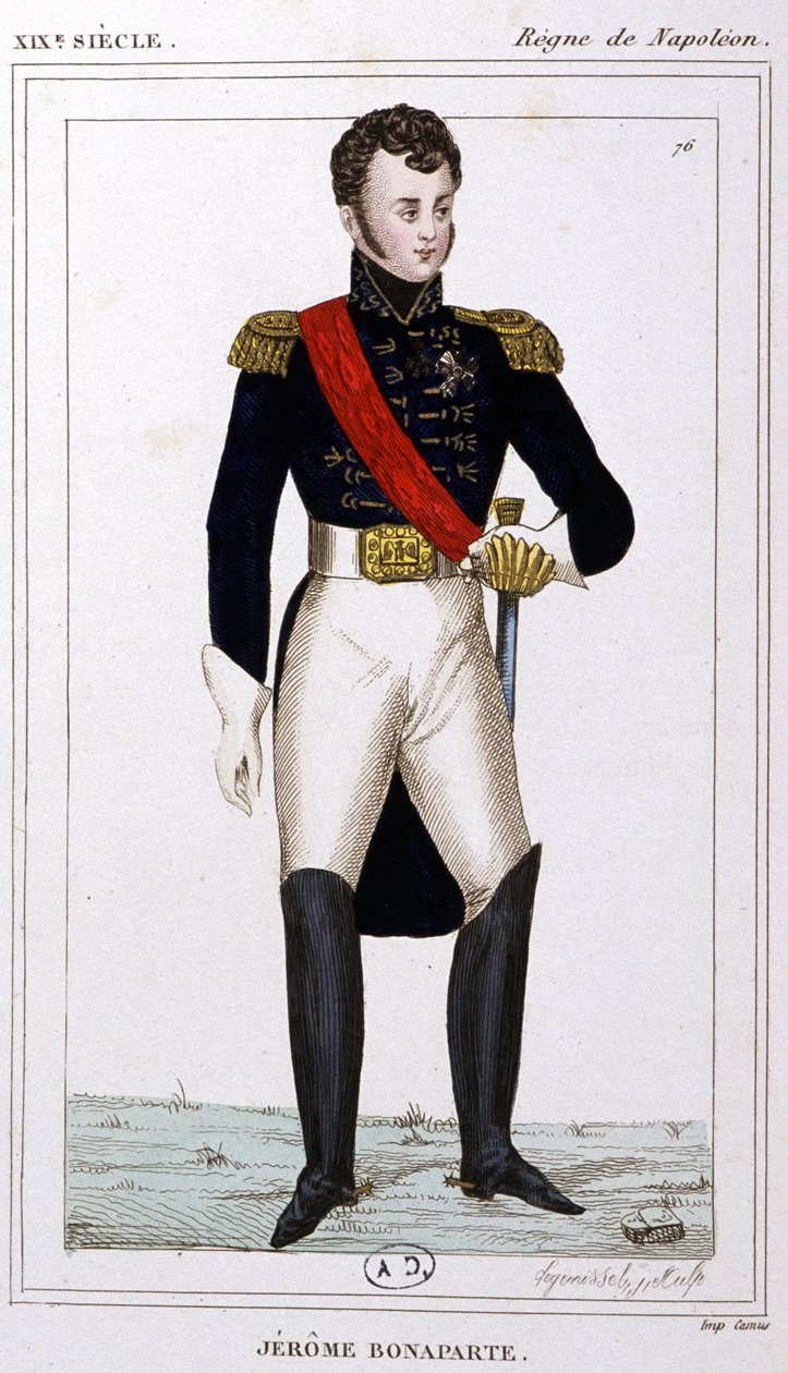 Jerome Bonaparte door Unbekannter Künstler