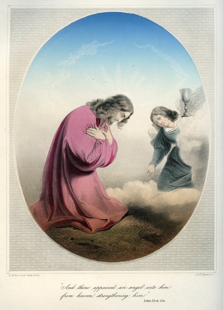 Jezus biddend in de tuin - Bijbel, Nieuwe Testament door Unbekannter Künstler