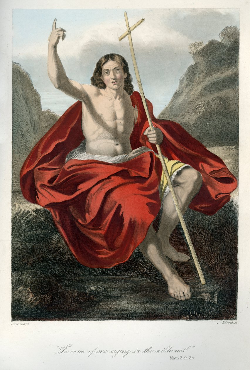 Johannes de Doper predikend - Bijbel, Nieuwe Testament door Unbekannter Künstler