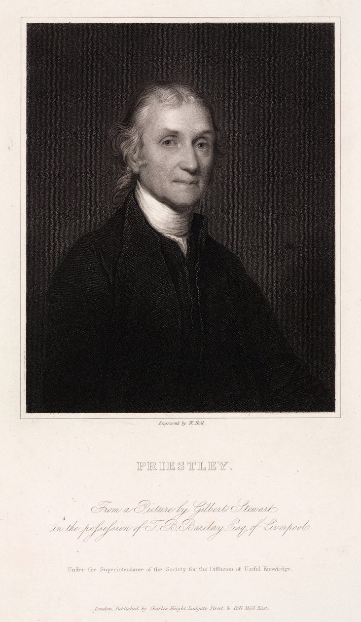 Joseph Priestley, Engels-Amerikaanse theoloog en chemicus, ca. 1800 door Unbekannt
