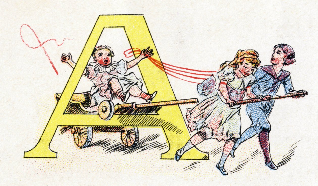 Letter A: Hitch Fun (uit Alphabet van Phosphatine Falieres) door Unbekannt