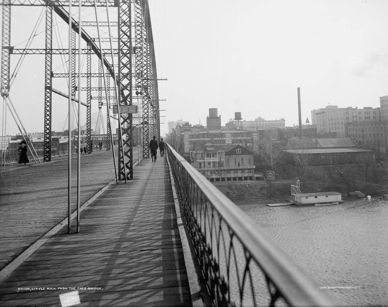 Little Rock, vanaf de Vrije Brug door Unbekannter Künstler