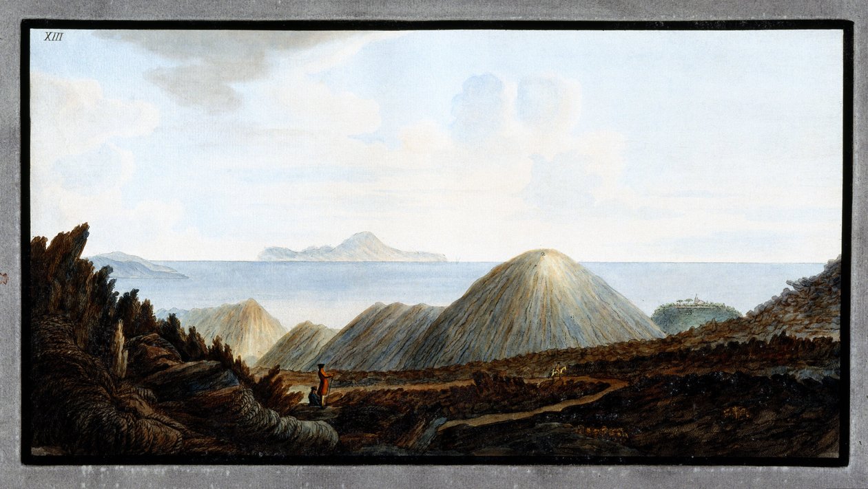 Kleine bergen onder de Vesuvius, Koninkrijk Napels door Unbekannter Künstler