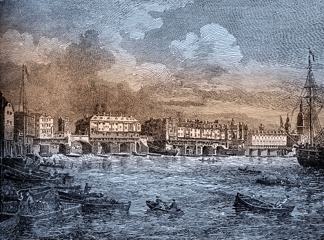 London Bridge, Londen door Unbekannter Künstler