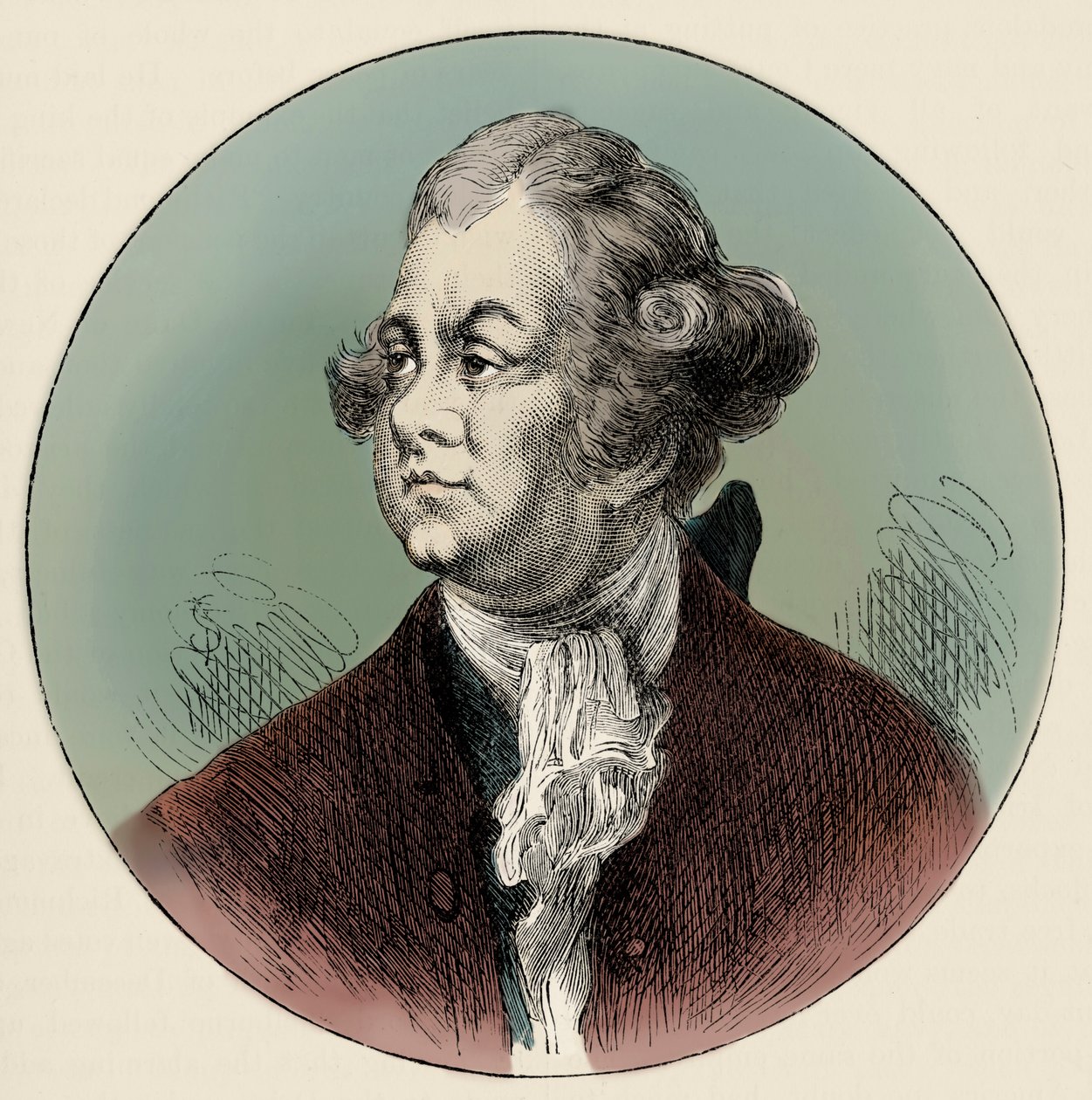 Lord Frederick North - portret door Unbekannter Künstler