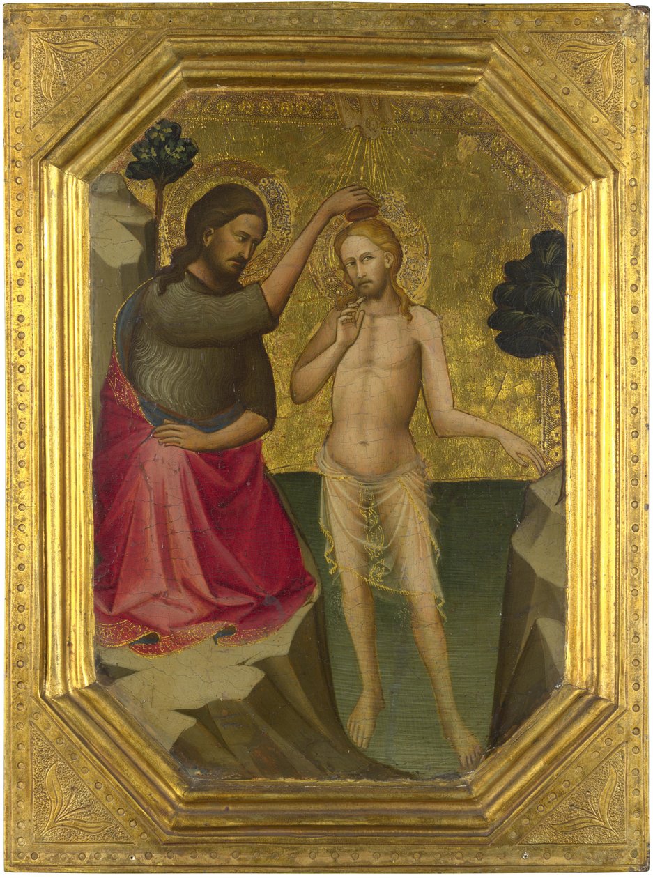 Lorenzo Monaco. Doop van Christus, 1387-8, Londen NG door Unbekannter Künstler