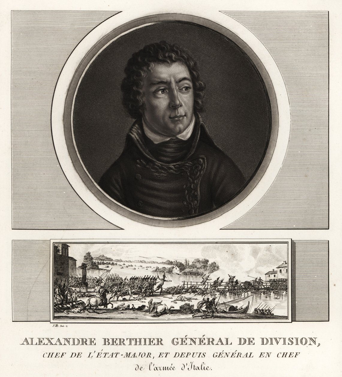 Louis-Alexandre Berthier, Prins van Wagram, Generaal en Chef van het Leger van Italië door Unbekannt