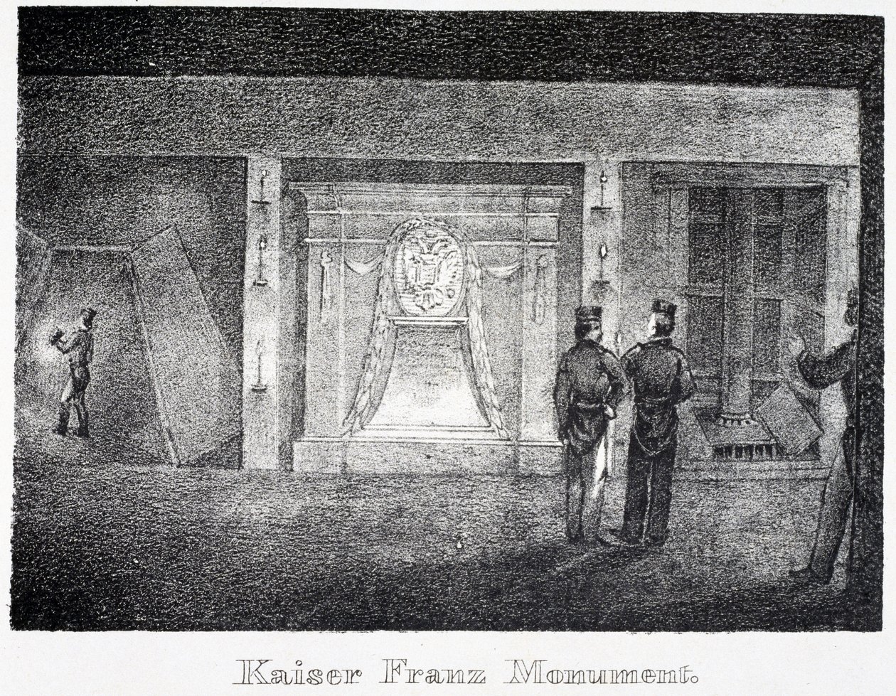 Zoutmijn: ondergronds monument voor keizer Franz, bij de ingang van de mijn, in Durrnburg, Oostenrijk door Unbekannt