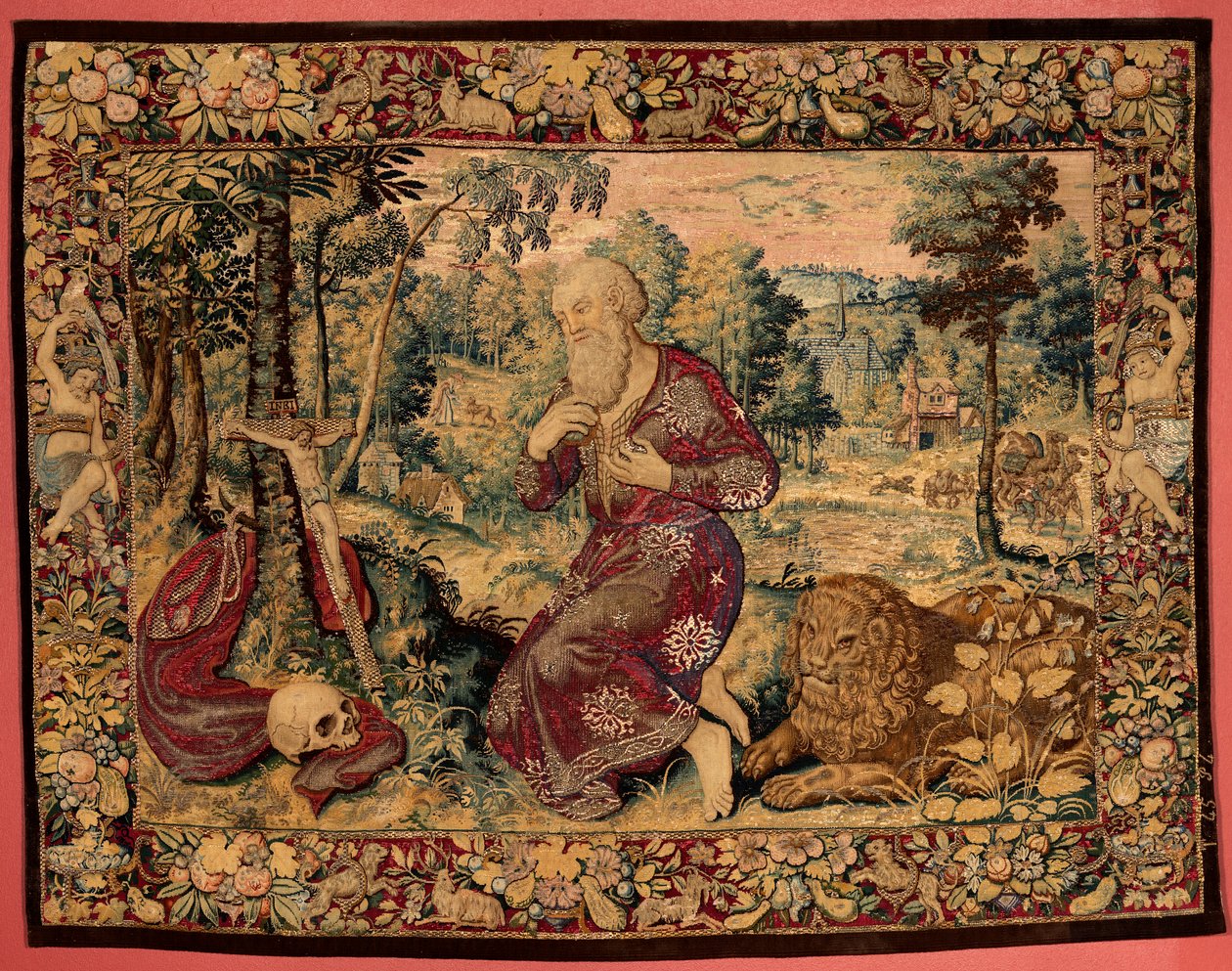 Museumcollecties. Vlaams wandtapijt. Sint-Hieronymus. door Alec Hunter