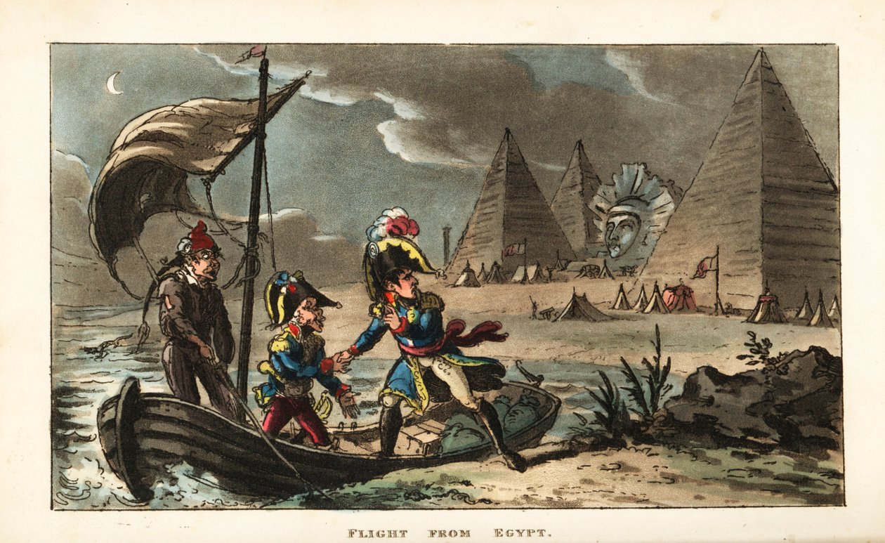 Napoleon Bonaparte verlaat het Revolutionaire Leger in Egypte door Unbekannter Künstler
