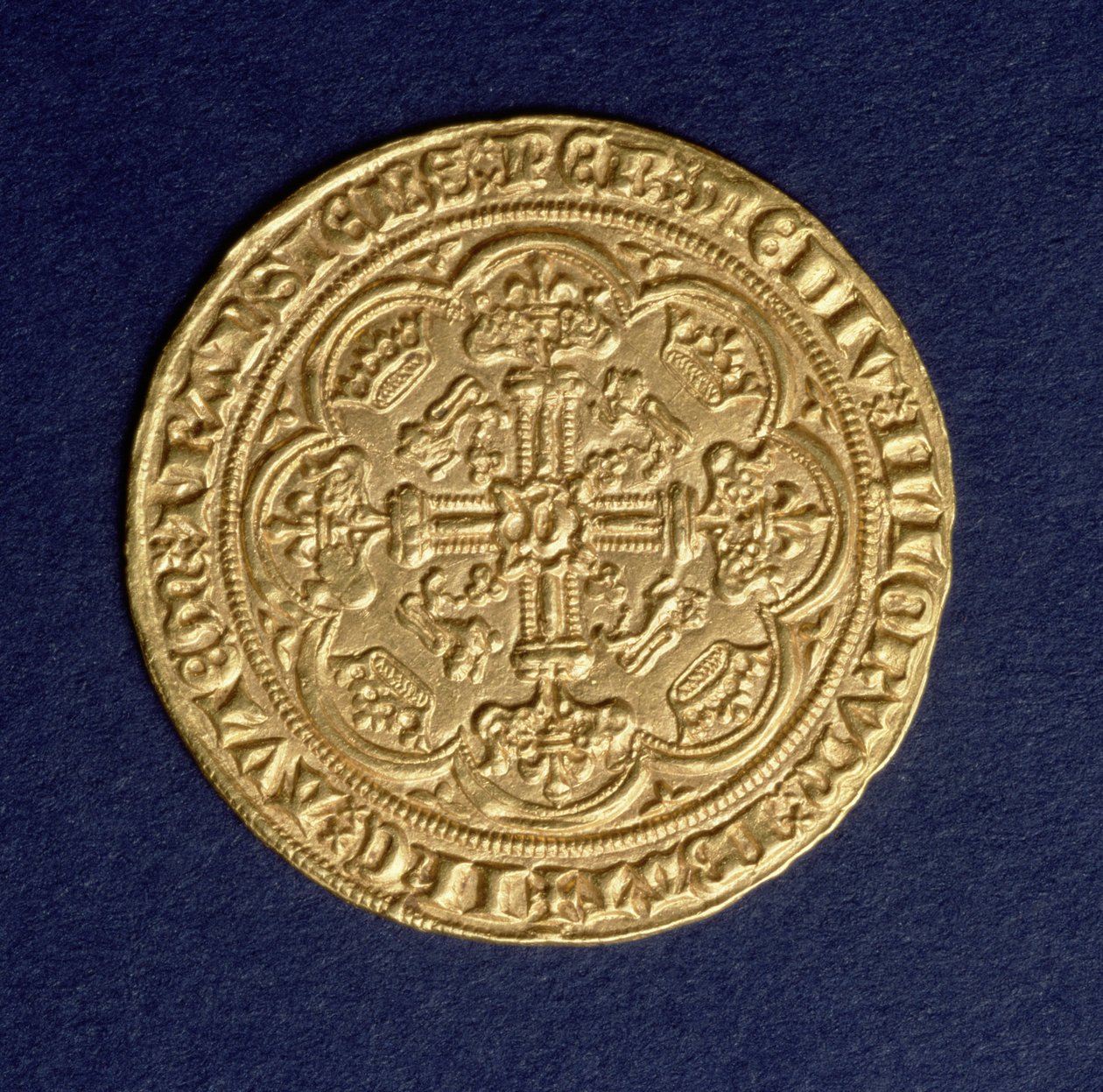 Edelman van Edward III (1312-77) keerzijde met kruispatroon, Calais munt, geïntroduceerd 1344 door Unbekannt