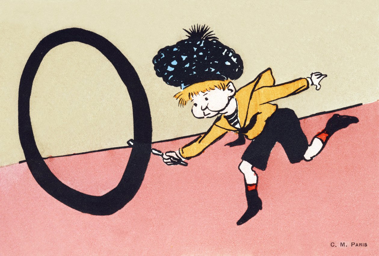 O zoals hoepel in de vorm van een O - Kinderalfabet door Unbekannt