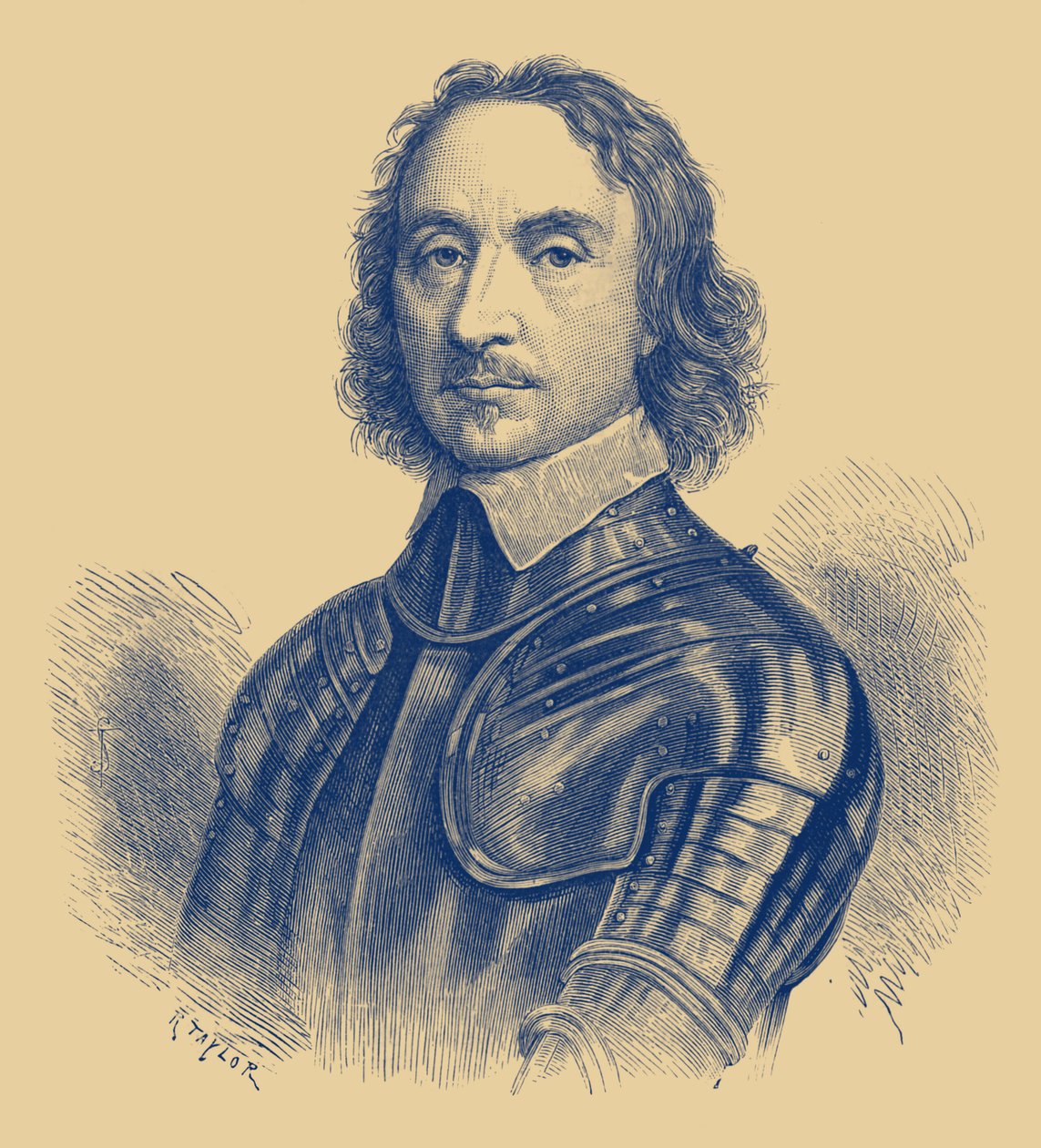Oliver Cromwell door Unbekannter Künstler