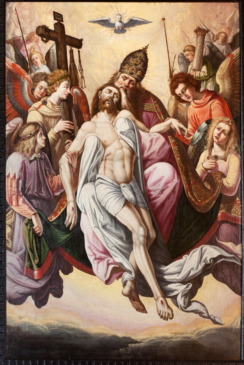 Parochiale kerk Sint-Dionysius van Lede. Interieur. Het koor. Assumptie door Unbekannter Künstler