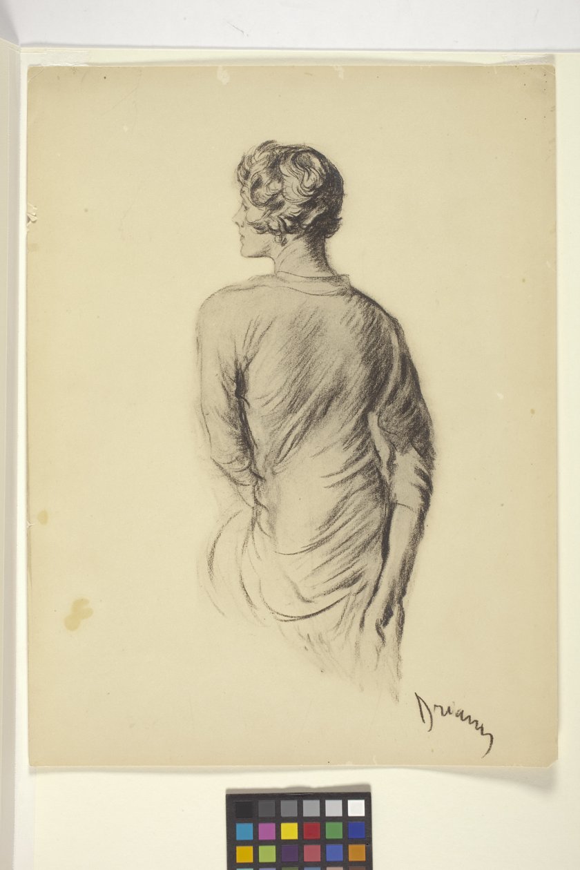 Portret van een vrouw door Unbekannter Künstler