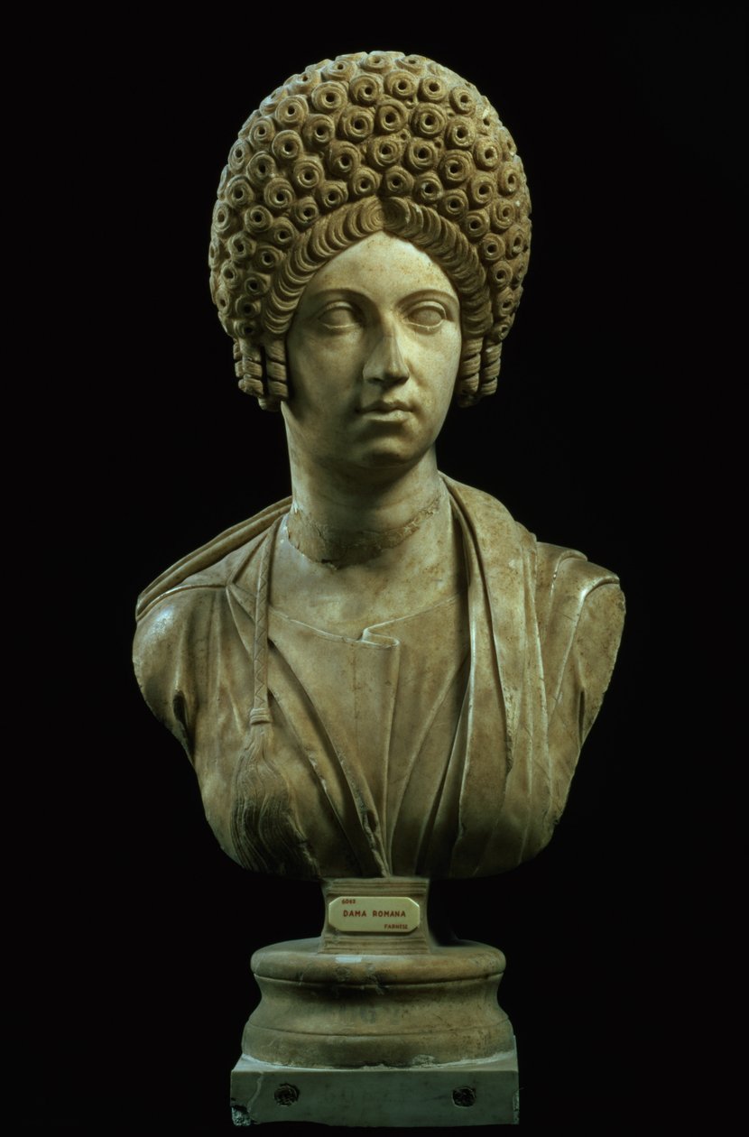 Portretbuste van een dame, Romeins, Flavische Dynastie, ca. 69-96 AD door Unbekannt