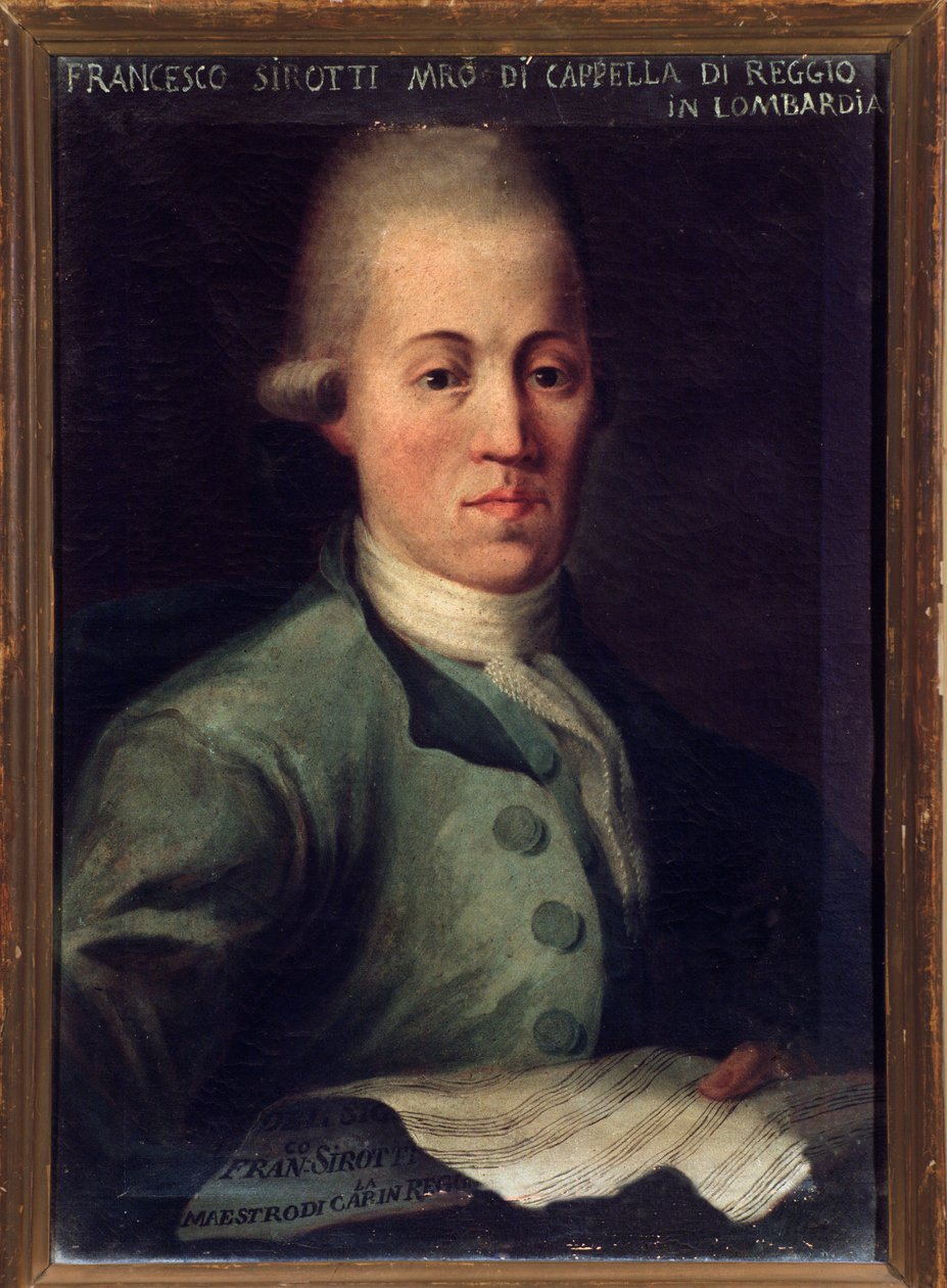 Portret van Francesco Sirotti door Unbekannter Künstler