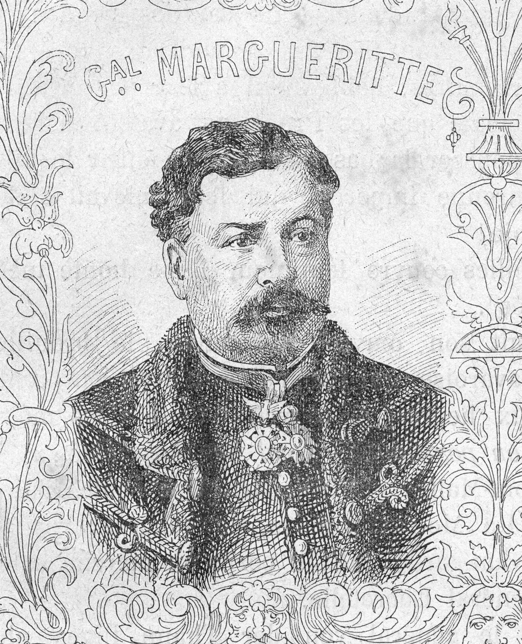 Portret van de Franse generaal Jean-Auguste Margueritte, Frans-Pruisische Oorlog door Unbekannter Künstler