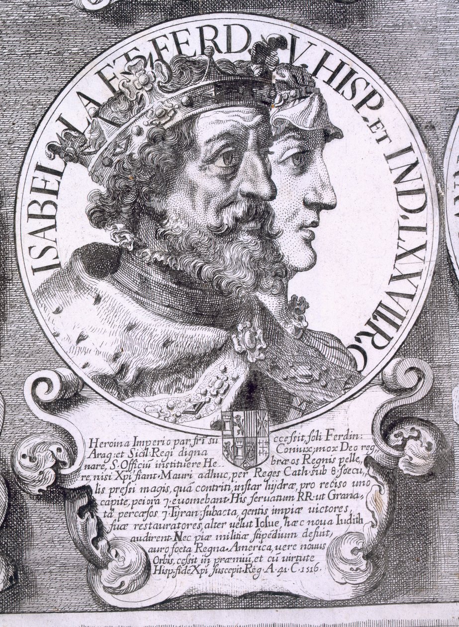 Portret van Isabella I en Ferdinand V van Castilië door Unbekannt