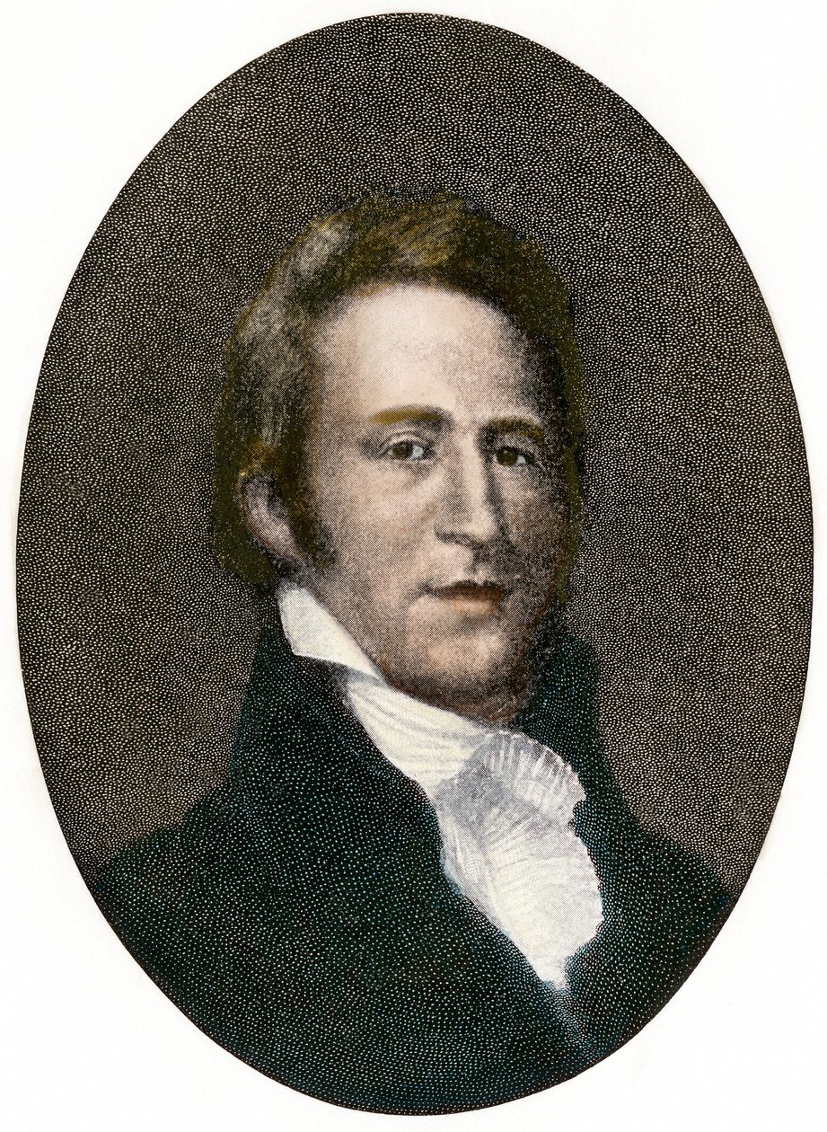 Portret van William Clark (1770 - 1838) Amerikaanse ontdekkingsreiziger door Unbekannter Künstler