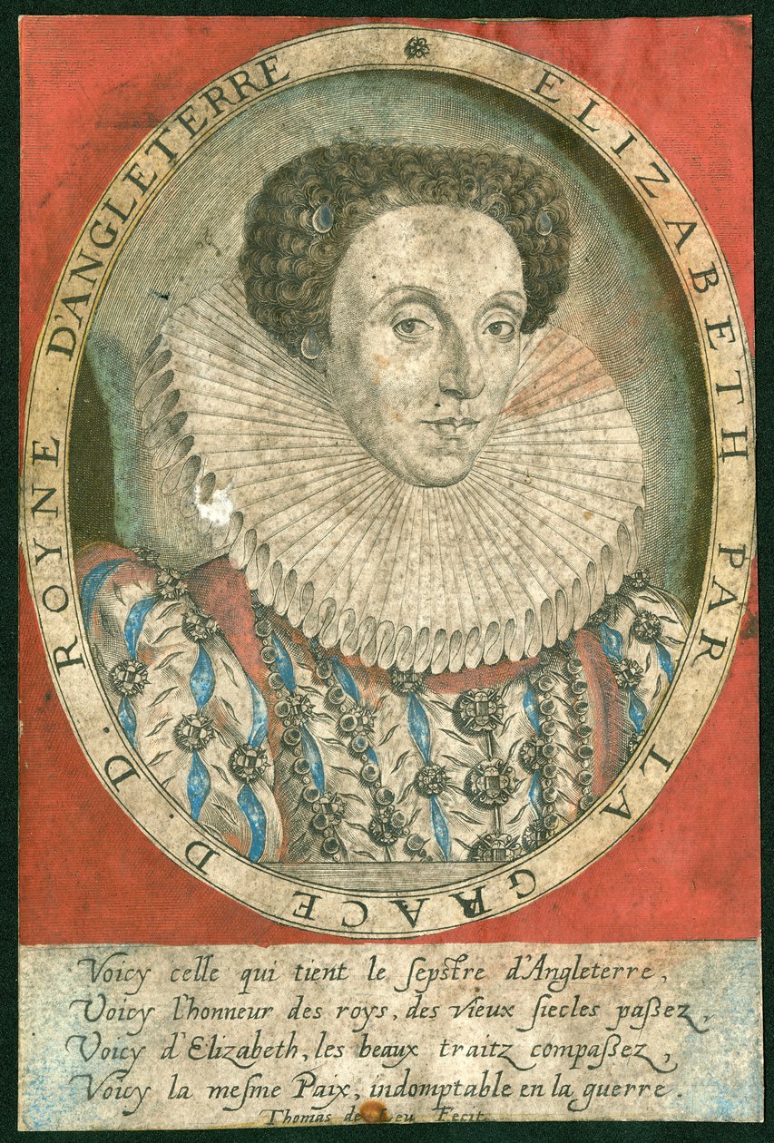 Koningin Elizabeth I door Unbekannter Künstler