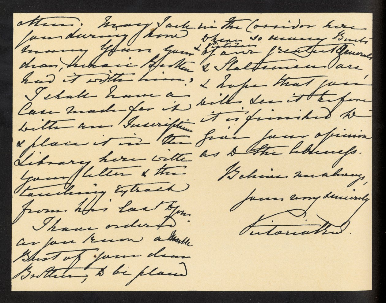 Koningin Victoria - handgeschreven brief aan Miss Mary Augusta Gordon, waarin ze haar bedankt voor de bijbel die ze als cadeau heeft ontvangen. door Unbekannter Künstler
