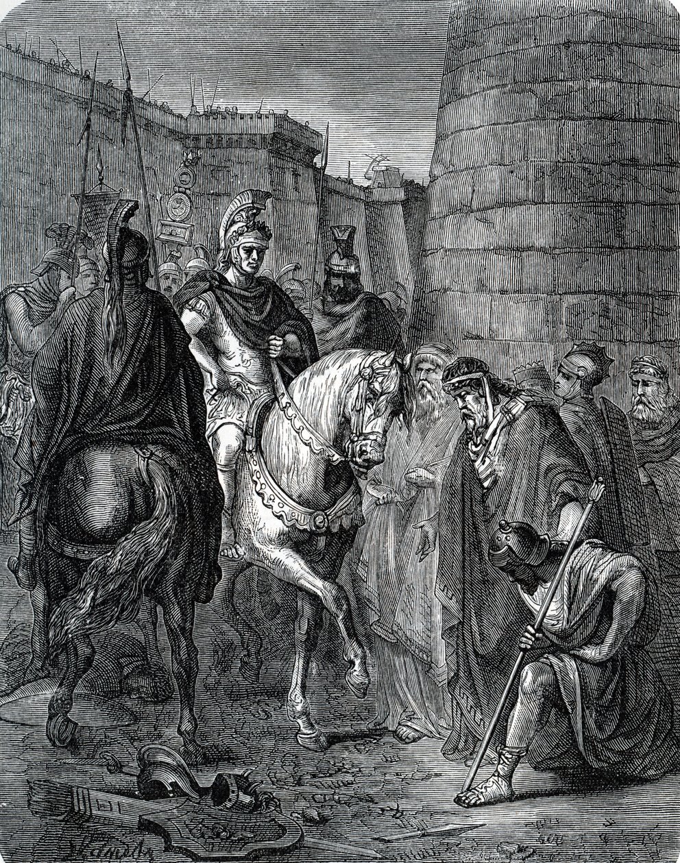 Quintus Caecilius Metellus Macedonicus (210-116 v.Chr.) in Griekenland na de Slag bij Scarpheia tegen de Achaeërs in 147 v.Chr. door Unbekannter Künstler