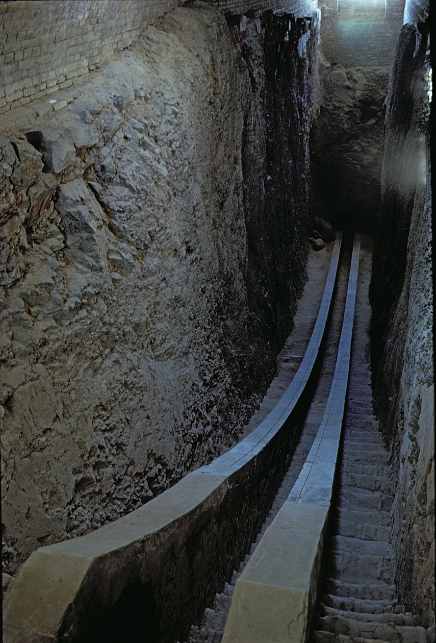 Resten van de sextant van Ulugh Beg