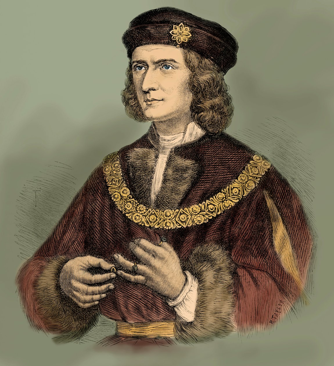 Richard III koning van Engeland (gravure) door Unbekannter Künstler