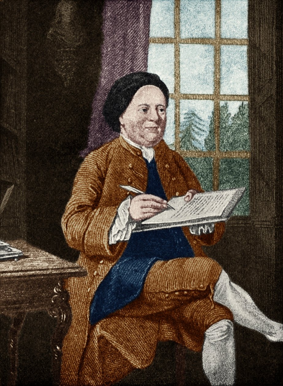 Samuel Richardson, portret. Engelse auteur 19 augustus 1689 - 4 juli 1761. door Mason Chamberlin door Unbekannt