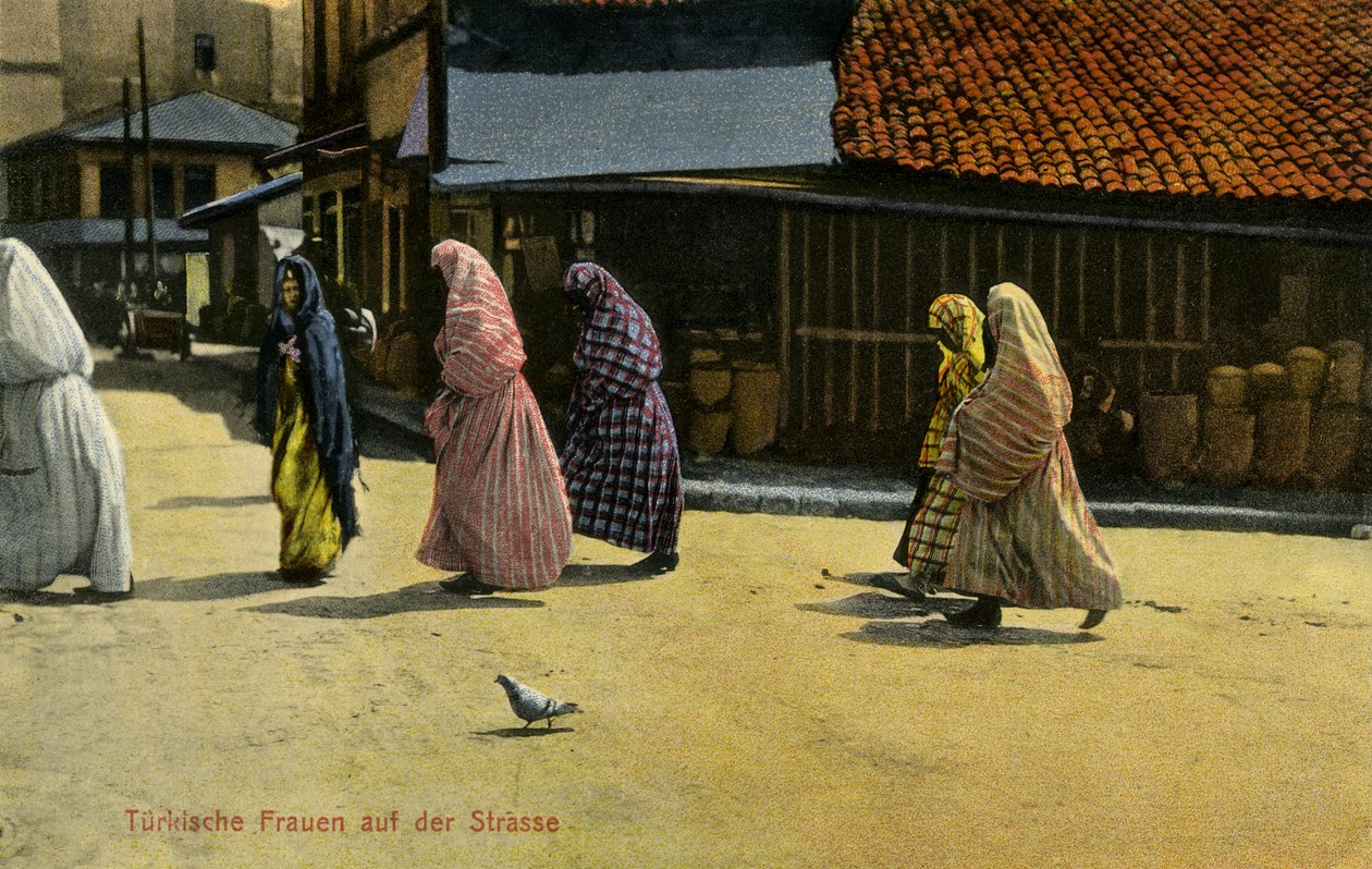 Sarajevo - gesluierde Turkse vrouwen door Unbekannter Künstler