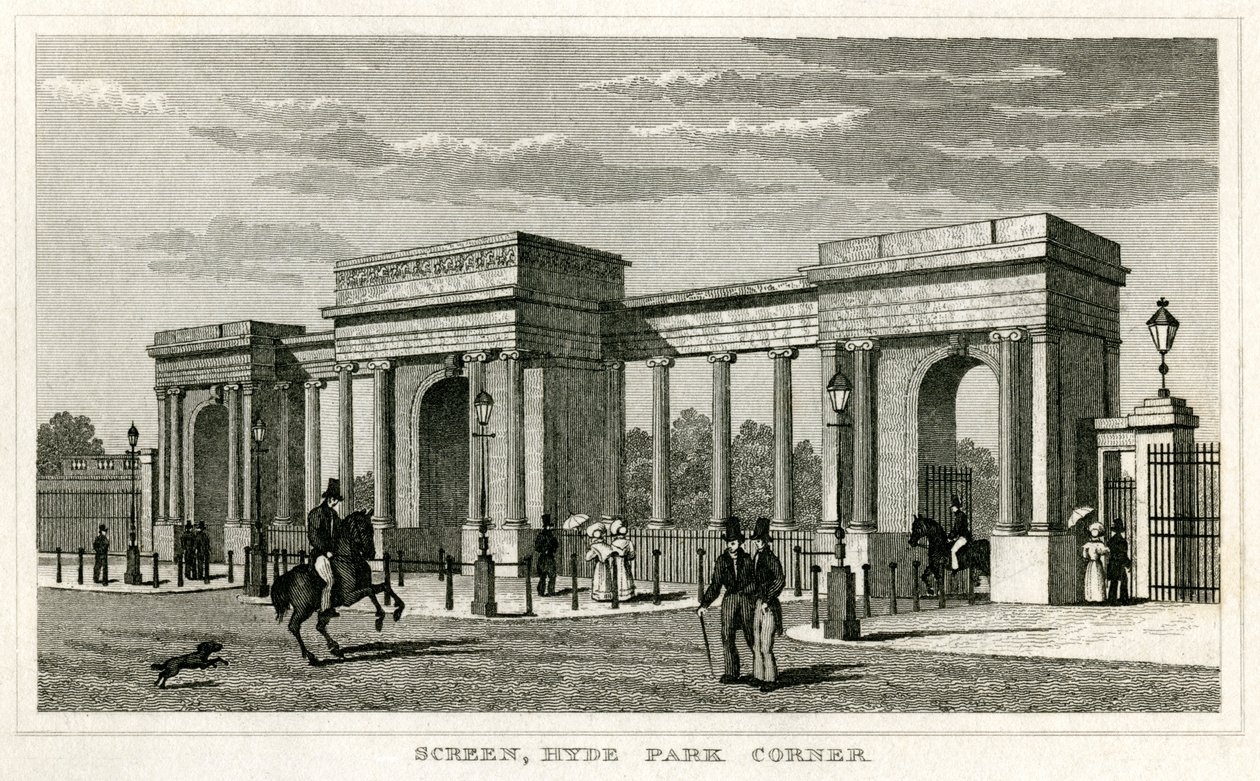 Scherm, Hyde Park Corner door Unbekannt