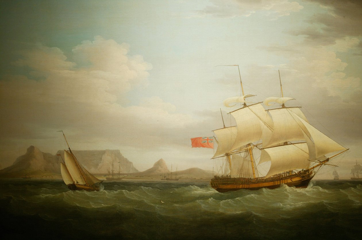Schip voor Kaapstad in Zuid-Afrika. Nationaal Museum van Cultuur, Pretoria, Zuid-Afrika door Unbekannter Künstler