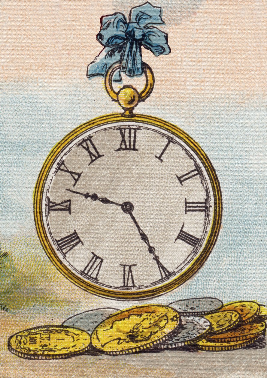 Laat me zien. Gravure in "Alphabet de ma petite fille". Bernardin-Bechet en Fils, boekverkopers-uitgevers, Parijs, rond 1895. Onbreekbaar album op canvas. Bibliotheque des Bebes. 12 pagina