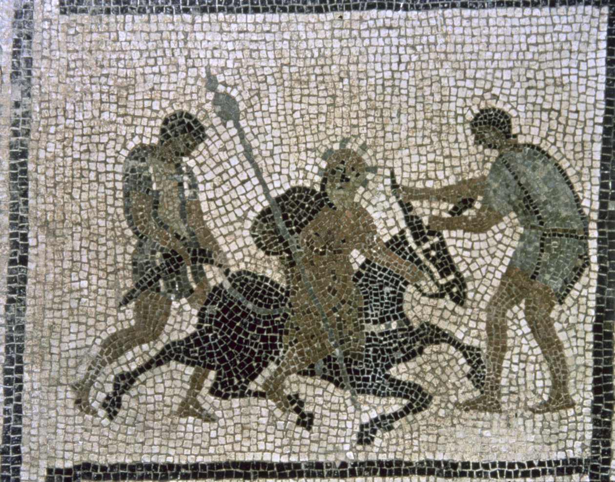 Silenus op een ezel (detail) door Unbekannter Künstler