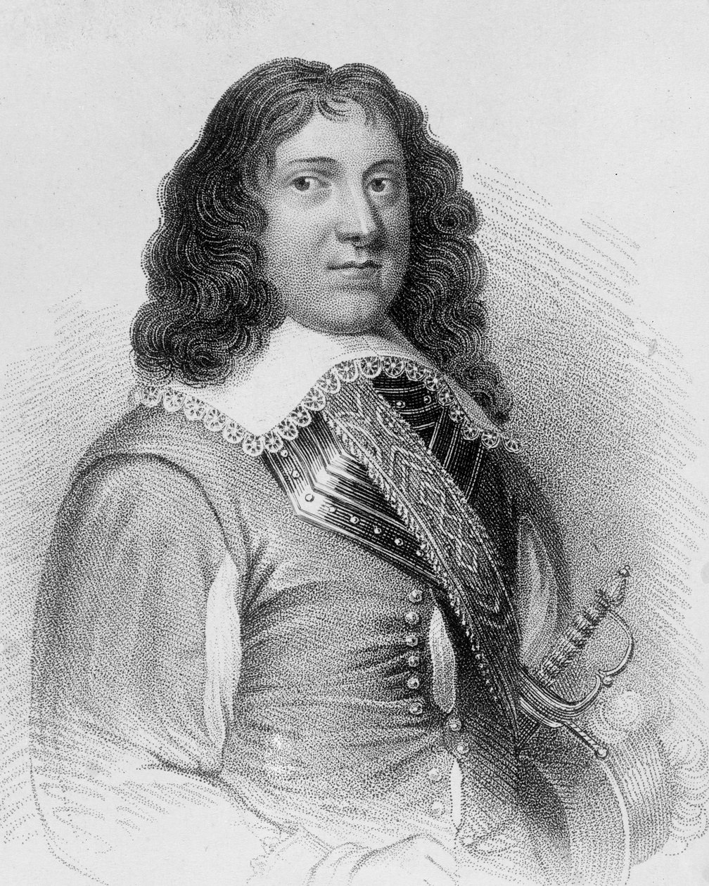 Sir George Lisle (gravure) door Unbekannt