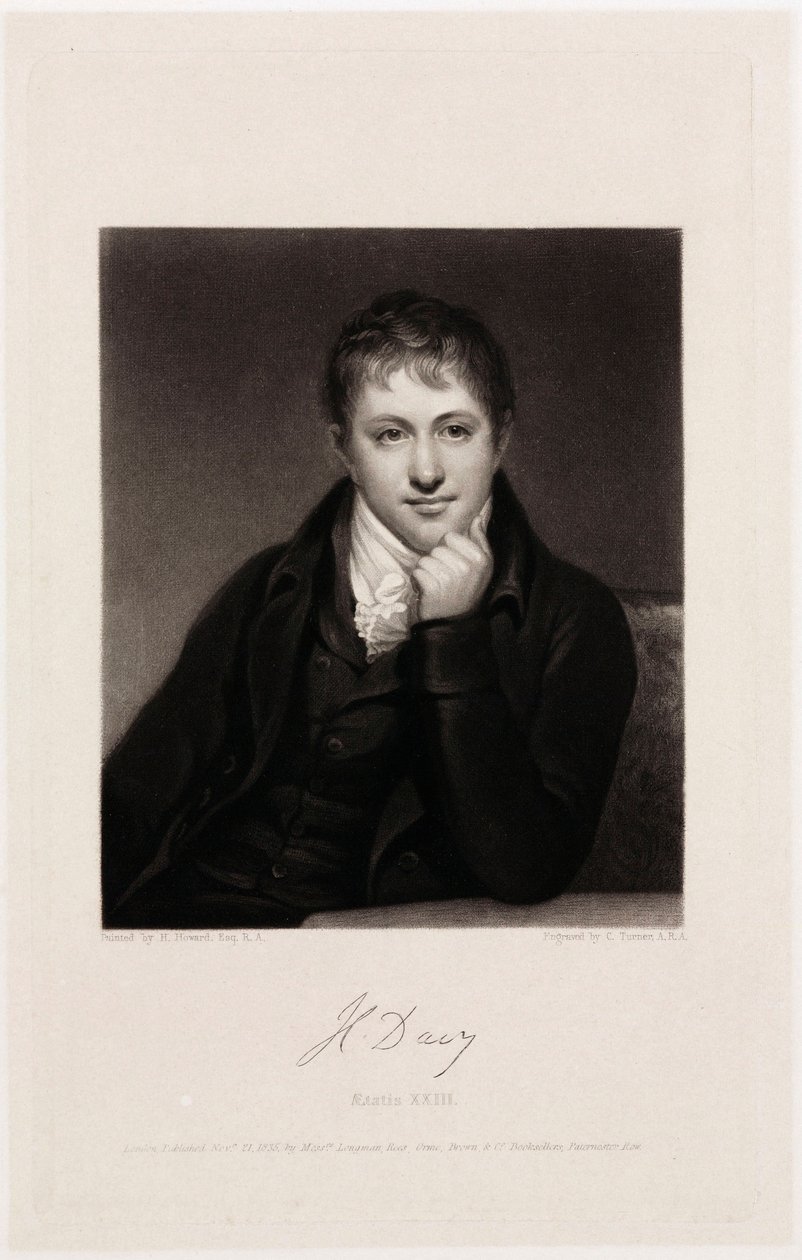 Sir Humphry Davy, Engelse chemicus door Unbekannt