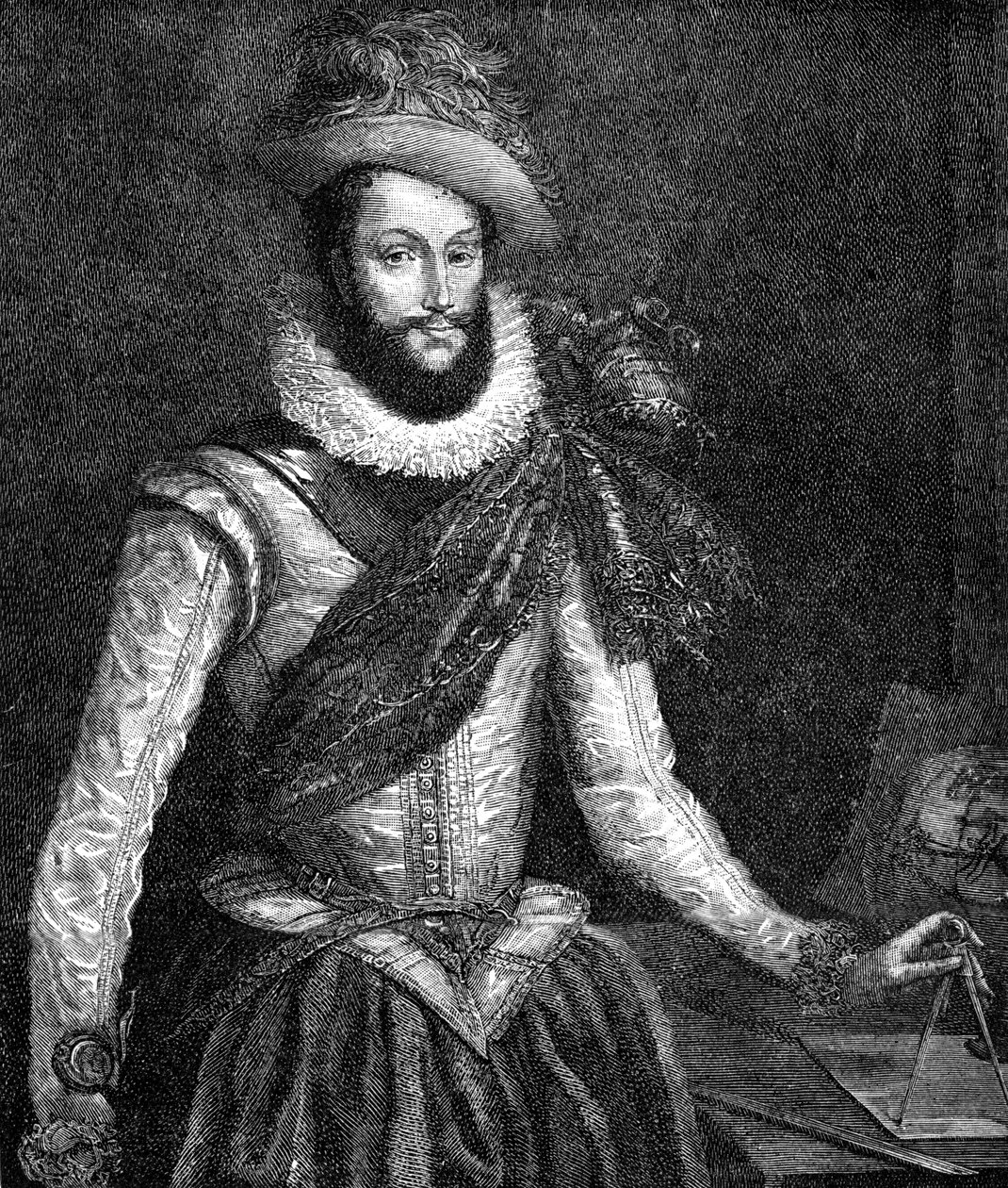 Sir Walter Raleigh door Unbekannter Künstler