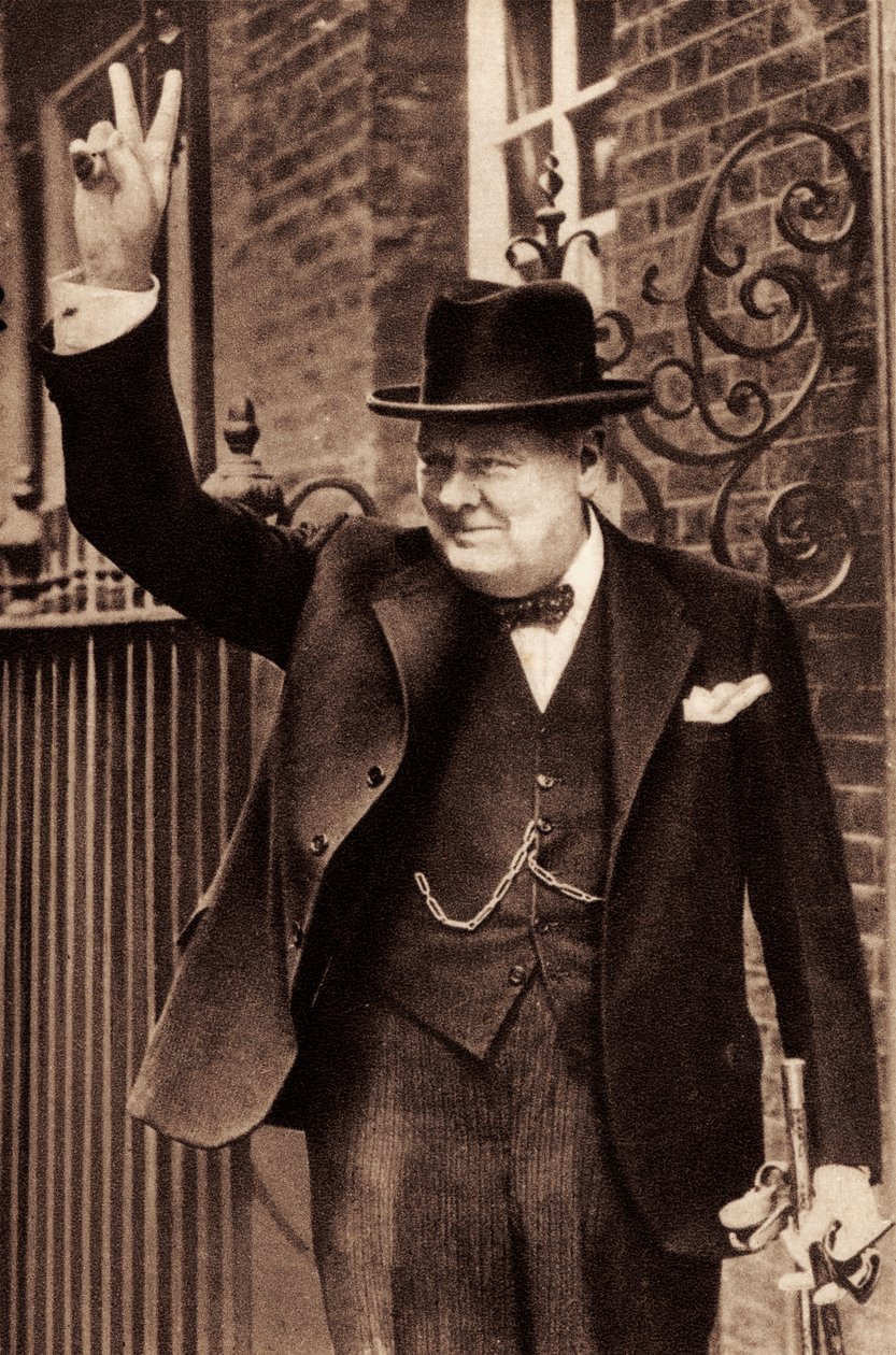 Sir Winston Churchill door Unbekannter Künstler