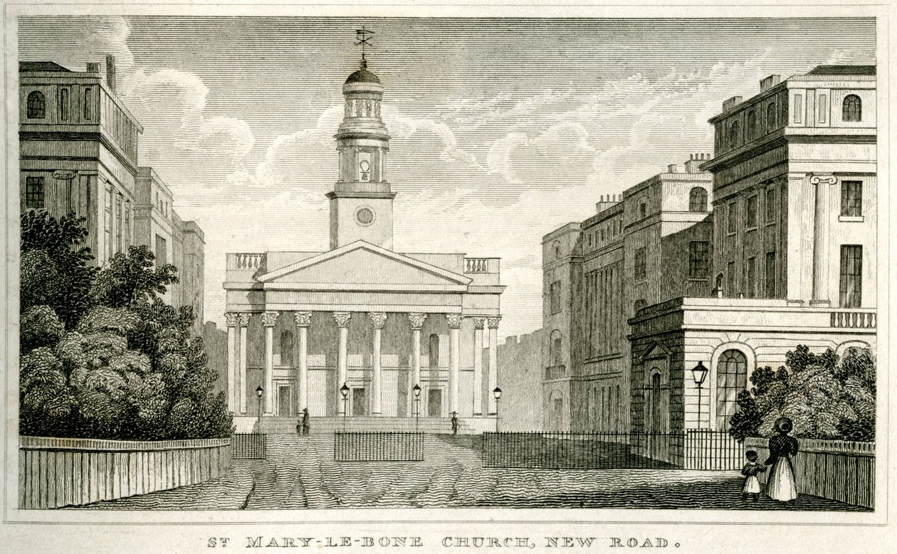 St Mary-le-bone Kerk, New Road door Unbekannt