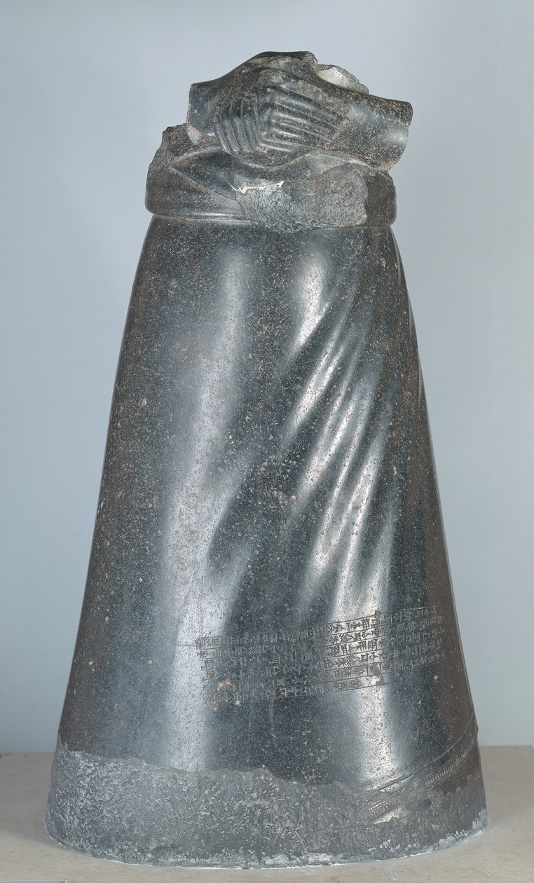 Standbeeld van Manishtusu, koning van Akkad, Akkadische Periode, c.2250 v.Chr. (dioriet) door Unbekannt